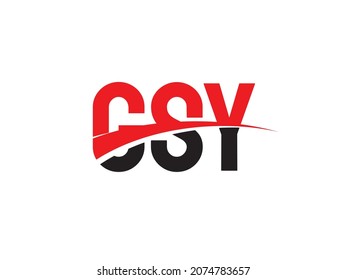 GSY Letter Initial Logo Design Vektorgrafik