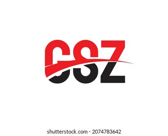 GSZ Letter Initial Logo Design Vektorgrafik