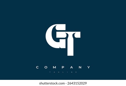 GT Abstract Geometric Logo Design. Modern and elegant logo design with simplistic typography elements, showcasing branding excellence.