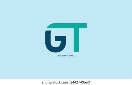 GT Abstract initial monogram letter alphabet logo design
