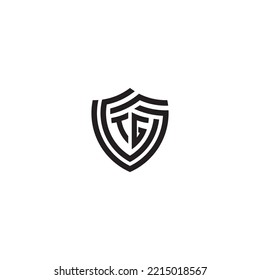 GT abstract line shield concept in high quality professional design that will print well across any print media