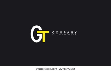 GT Alphabet letters Initials Monogram logo TG, G and T