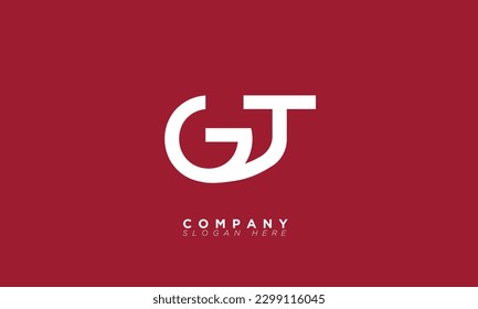 GT Alphabet letters Initials Monogram logo TG, G and T
