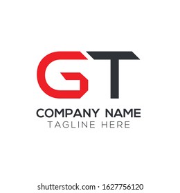 GT Creative Letter Logo Design vector Template. Abstract Letter GT logo Design