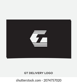 GT DELIVERY LOGO DESIGN VECTOR