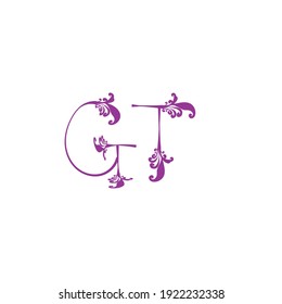 GT handwritten logo for identity