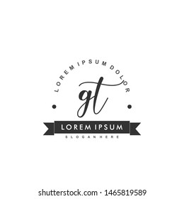 GT Initial beauty monogram logo vector