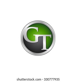GT initial circle logo green