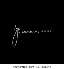 gt escritura a mano inicial o logotipo manuscrito para la identidad