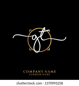 GT Initial handwriting logo template