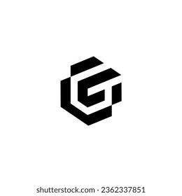 GT initial letter logo design vector 