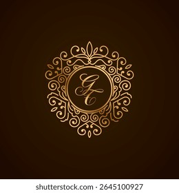 GT initial letter logo with ornament heart shape	