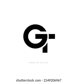 GT letter branding creative logo design