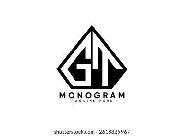 GT letter creative monogram vector logo design.
