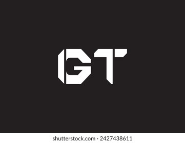 GT Letter Logo Diseño y logo inicial