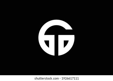 GT letter logo design on luxury background. TG monogram initials letter logo concept. GT icon design. TG elegant and Professional white color letter icon design on black background.