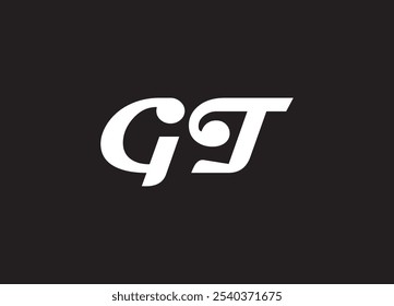 GT letter logo and initial logo design