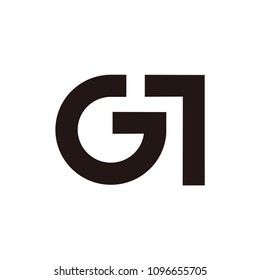 gt letter vector logo