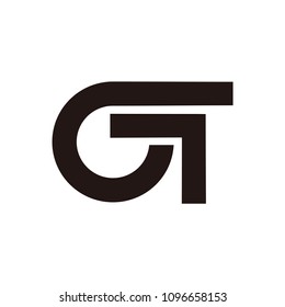 gt letter vector logo