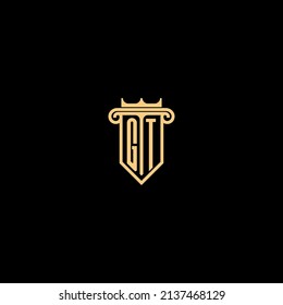 GT line concept logo in high quality professional design that will be best for companies related to real estate