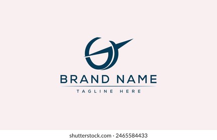 GT logo Design Template Vector Graphic Branding Element.