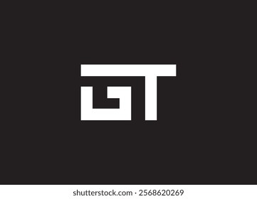 GT Logo Design Template Vector Graphic Branding Element.
