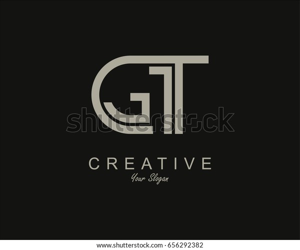 Gt Logo Letter Design Vector Stock Vector (Royalty Free) 656292382