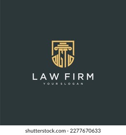 GT monogram initial for lawfirm logo ideas with creative polygon style design