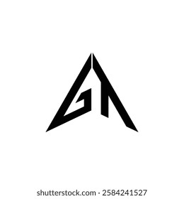 GT Monogram Triangle Shape Logo Design