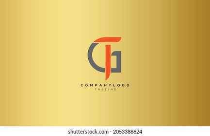 GT, TG, Abstract initial monogram letter alphabet logo design