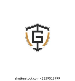 GT, TG, Resumen diseño inicial de logotipo de letra monograma