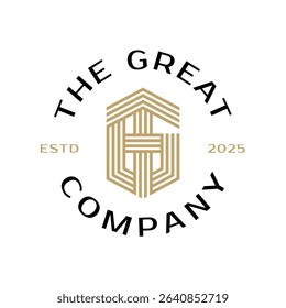 GT TG Initial Logo. Letter Monogram Line Art Design in Minimal Style