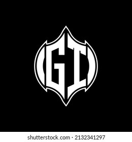 GT Einzigartiges, modernes, abstraktes, geometrisches Design, Vektorbriefe Logo Design.