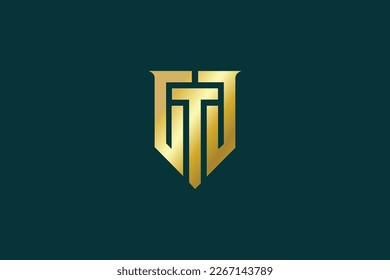 GTG letter golden typography brand logo design, gtg lettermark, gtg golden logo, gtg icon