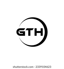 Diseño de logotipos GTH, inspiración para una identidad única. Elegancia moderna y diseño creativo. Marca tu éxito con el impresionante logotipo.