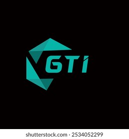 GTI creative minimalist letter logo. GTI unique vector initials alphabet letter logo design
