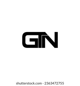 gtn lettering initial monogram logo design