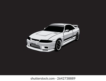 Vetor de carro GTR.
ilustração de um carro simples e elegante.
muito adequado para maquete, papel de parede, impressão, decoração de parede e outros.