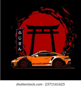 GTR car vector template for design needs