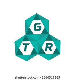 GTR creative minimalist letter logo. GTR unique vector initials alphabet letter logo design
