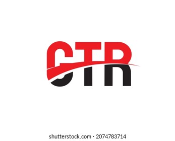 GTR Letter Initial Logo Design Vector Illustration