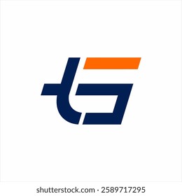 GTS initials letter logo design.