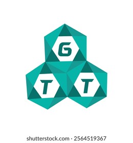 GTT creative minimalist letter logo. GTT unique vector initials alphabet letter logo design
