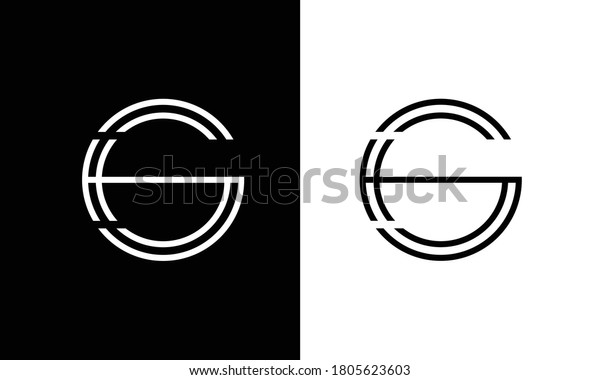 Gttg G T Abstract Letters Logo Stock Vector (Royalty Free) 1805623603 ...