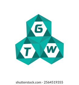 GTW creative minimalist letter logo. GTW unique vector initials alphabet letter logo design
