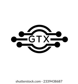 GTX letter logo. GTX best white background vector image. GTX Monogram logo design for entrepreneur and business.	
