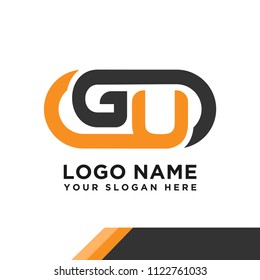 GU initial logo template vexctor