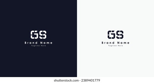 GU Letters vector logo design