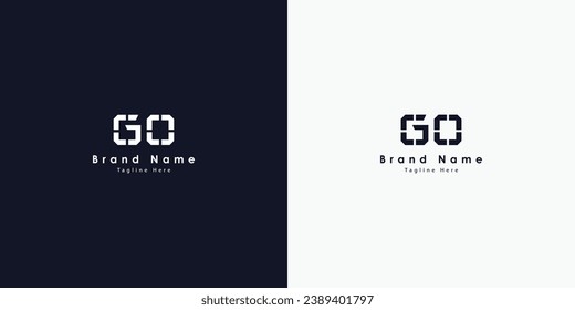 GU Letters vector logo design