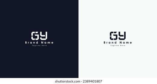 GU Letters vector logo design